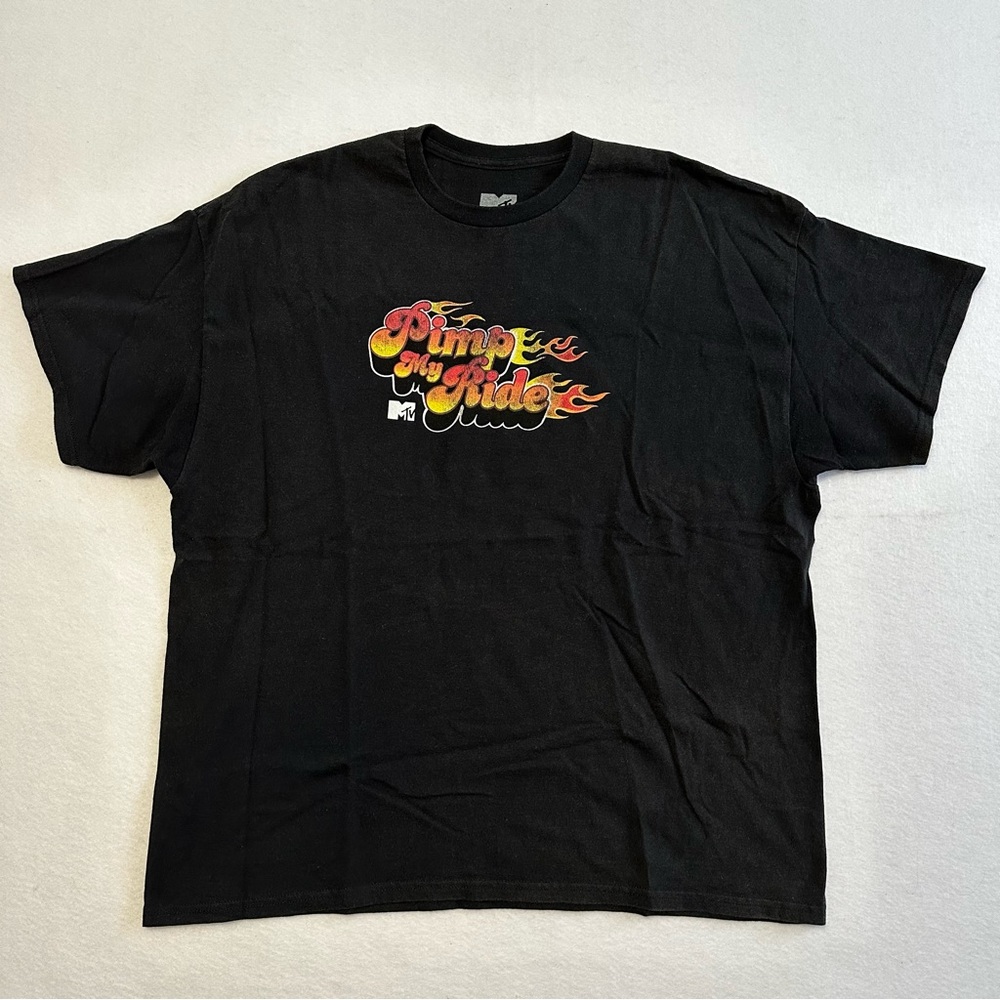 Vintage MTV Pimp My Ride Flame Car Xzibit T-Shirt Black Size XL